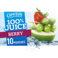 Capri Sun Berry Naturally Flavored Juice Blend, 10 Each