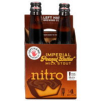 Left Hand Brewing Co. Beer, Nitro, Imperial Milk Stout, Peanut Butter, 4 Each