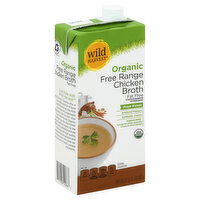 Wild Harvest Broth, Fat Free, Organic, Free Range Chicken, 32 Ounce