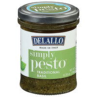 DeLallo Simply Pesto, Traditional Basil, 6.35 Ounce