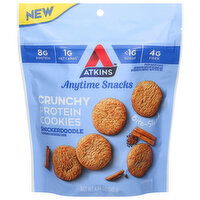 Atkins Cookies, Snickerdoodle, Protein, Crunchy, 4.94 Ounce