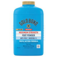 Gold Bond Foot Powder, Maximum Strength, Medicated, 4 Ounce