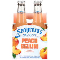 Seagram's Escapes Peach Bellini Malt Beverage, 4 Each