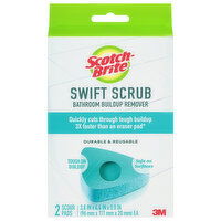 Scotch-Brite Swift Scrub, Bathroom Buildup Remover, 2 Pack, 2 Each