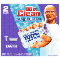 Mr. Clean Magic Eraser Cleaning Pads, Household, Lavender Scent, Bath, 2 Each