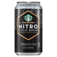 Starbucks Nitro Coffee Drink, Premium, Cold Brew, 9.6 Fluid ounce