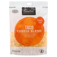 Essential Everyday Cheese Blend, Taco, Fancy Cut, 8 Ounce