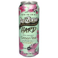AriZona Hard Green Tea with Ginseng Flavor & Honey, 22 Fluid ounce