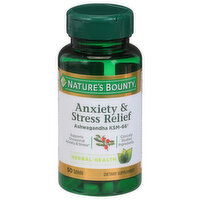 Nature's Bounty Anxiety & Stress Relief, Herbal Health, Tablets, 50 Each