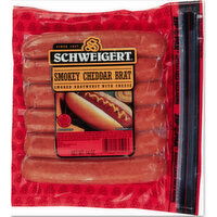 Schweigert Smokey Cheddar Brat , 14 Ounce