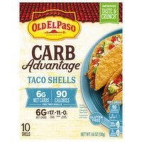 Old El Paso Carb Advantage Taco Shells, 10 Each