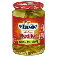 Vlasic Kosher Dill Chips, Red Hot Flavored, 24 Fluid ounce