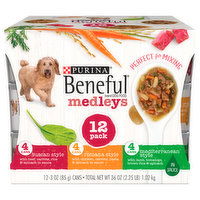 Beneful Medleys Dog Food, In Sauce, 12 Pack, 12 Each