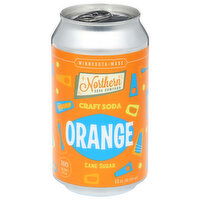 Northern Soda Company Craft Soda, Orange, 12 Fluid ounce