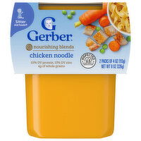 Gerber Chicken Noodle, Nourishing Blends, Sitter 2nd Foods, 2 Each