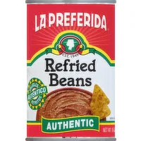 La Preferida Refried Beans, Authentic, 16 Ounce