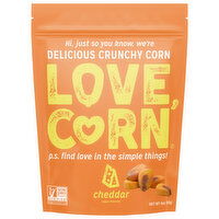 Love Corn Crunchy Corn, Cheezy Vegan Flavored, 4 Ounce