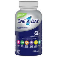 One A Day Multivitamin/Multimineral Supplement, Men's 50+, Tablets, 100 Each