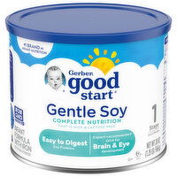 Gerber Good Start Gentle Soy Infant Formula with Iron, Complete Nutrition, Stage 1 (0 to 12 Months), 20 Ounce