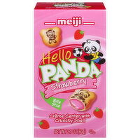 Hello Panda Cookies, Strawberry, Bite Size, 2.1 Ounce