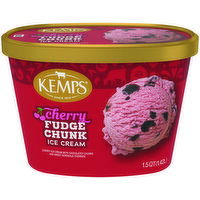 Kemps Cherry Fudge Chunk Ice Cream, 1.5 Quart
