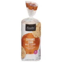 Essential Everyday Rice Cakes, Fat Free, Caramel Corn, 6.56 Ounce