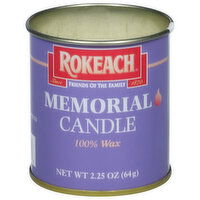 Rokeach Candle, Memorial, 1 Each