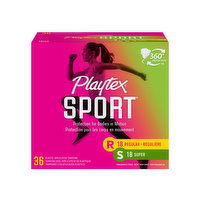 Playtex Sport Sport Multipack Unscented Tampons, 36 Each