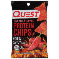 Quest Protein Chips, Hot & Spicy, Tortilla Style, 1.1 Ounce