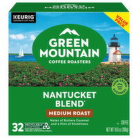 Green Mountain Coffee Roasters K-Cup Pods Medium Roast Nantucket Blend Coffee Value Pack, 32 Each
