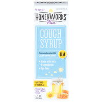 Honey Works Plus Cough Syrup, Dark Honey, Daytime, 12+ Years, 8 Fluid ounce