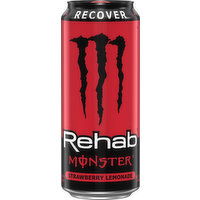 Monster Rehab Strawberry Lemonade, 15.5 Fluid ounce