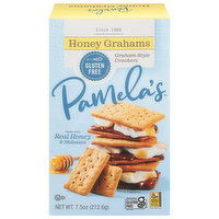 Pamela's Crackers, Graham Style, Honey Grahams, 7.5 Ounce