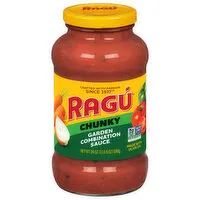 Ragu Sauce, Chunky, Garden Combination, 24 Ounce