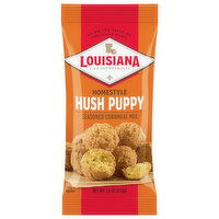 Louisiana Fish Fry Products Cornmeal Mix, Seasoned, Hush Puppy, Homestyle, 7.5 Ounce