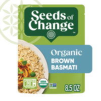 Seeds of Change Basmati Rice, Organic, Brown, 8.5 Ounce