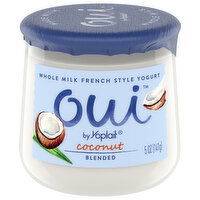 Oui Yogurt, Coconut, French Style, Whole Milk, Blended, 5 Ounce