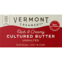 Vermont Creamery Cultured Unsalted Butter Sticks, 8 Ounce