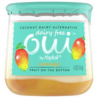 Oui Coconut Dairy Alternative, Dairy Free, Mango, Fruit on the Bottom, 5 Ounce