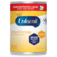 Enfamil Infant Formula, Milk-Based with Iron, 0-12 months, 13 Fluid ounce