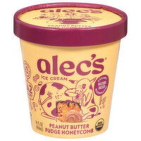 Alec's Ice Cream, Peanut Butter Fudge Honeycomb, 14 Fluid ounce
