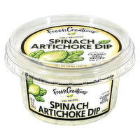 Fresh Creations Deli Recipes Dip, Spinach Artichoke, 10 Ounce