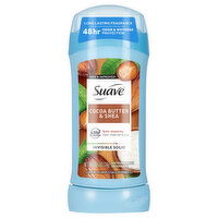 Suave Invisible Solid Cocoa Butter & Shea Antiperspirant Deodorant, 2.6 Fluid ounce