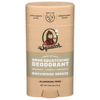 Dr. Squatch Deodorant, Odor Squatching, Birchwood Breeze, 2.65 Ounce