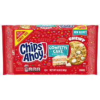 Chips Ahoy! Cookies, Chewy, Confetti Cake, Family Size, 14.38 Ounce