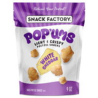 Snack Factory® Pop'ums White Cheddar Pretzel Snacks, 9 Ounce