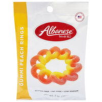 Albanese World's Best Gummi Peach Rings, 7 Ounce