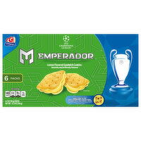 Gamesa Emperador Sandwich Cookies, Lemon Flavored, 6 Packs, 6 Each