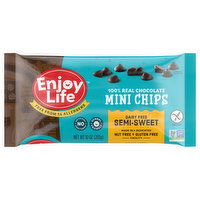 Enjoy Life Mini Chips, Dairy Free, Semi-Sweet, 100% Real Chocolate, 10 Ounce