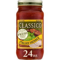 Classico Italian Sausage Pasta Sauce with Peppers & Onions, 24 Ounce